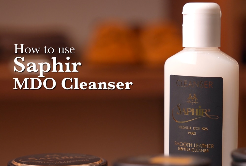 วิธีใช้น้ำยาทำความสะอาด Saphir Medaille d’Or Cleanser