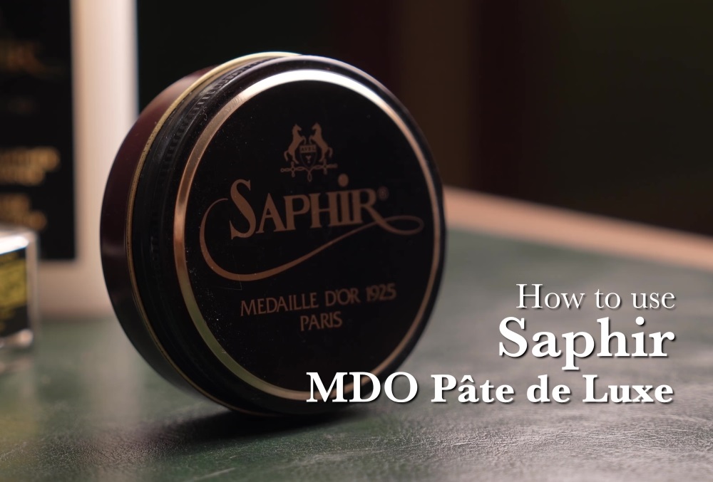 วิธีลงแว็กซ์ด้วย Saphir Medaille d’Or Pate de Luxe Wax